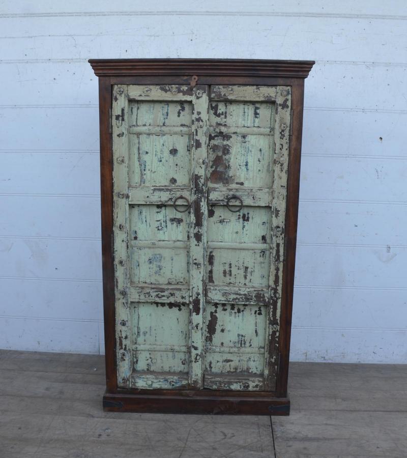 VINTAGE RECLAIMED TEAK CABINET W/ SHELVES