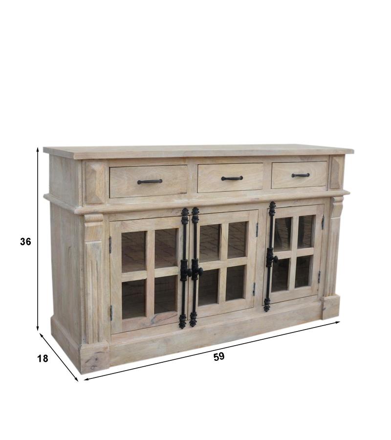 WOODEN SIDEBOARD