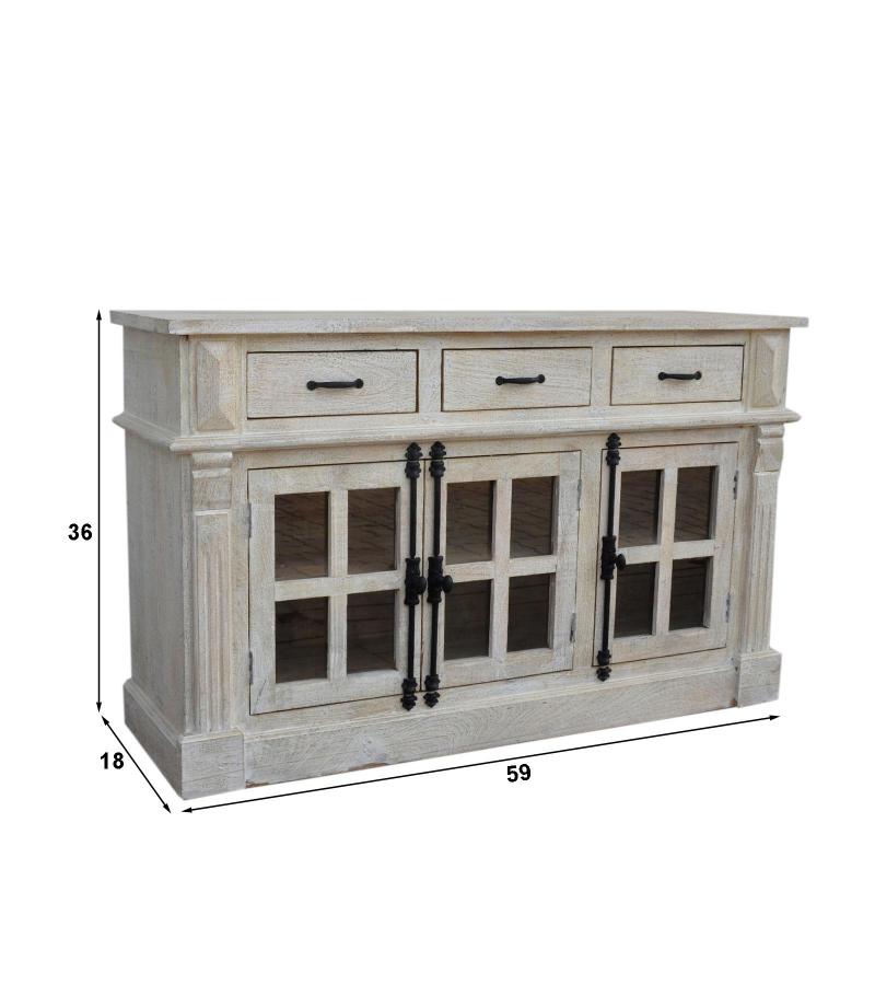 WOODEN SIDEBOARD