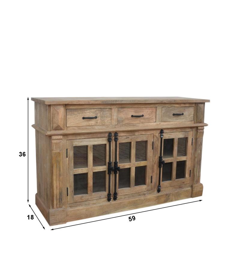WOODEN SIDEBOARD