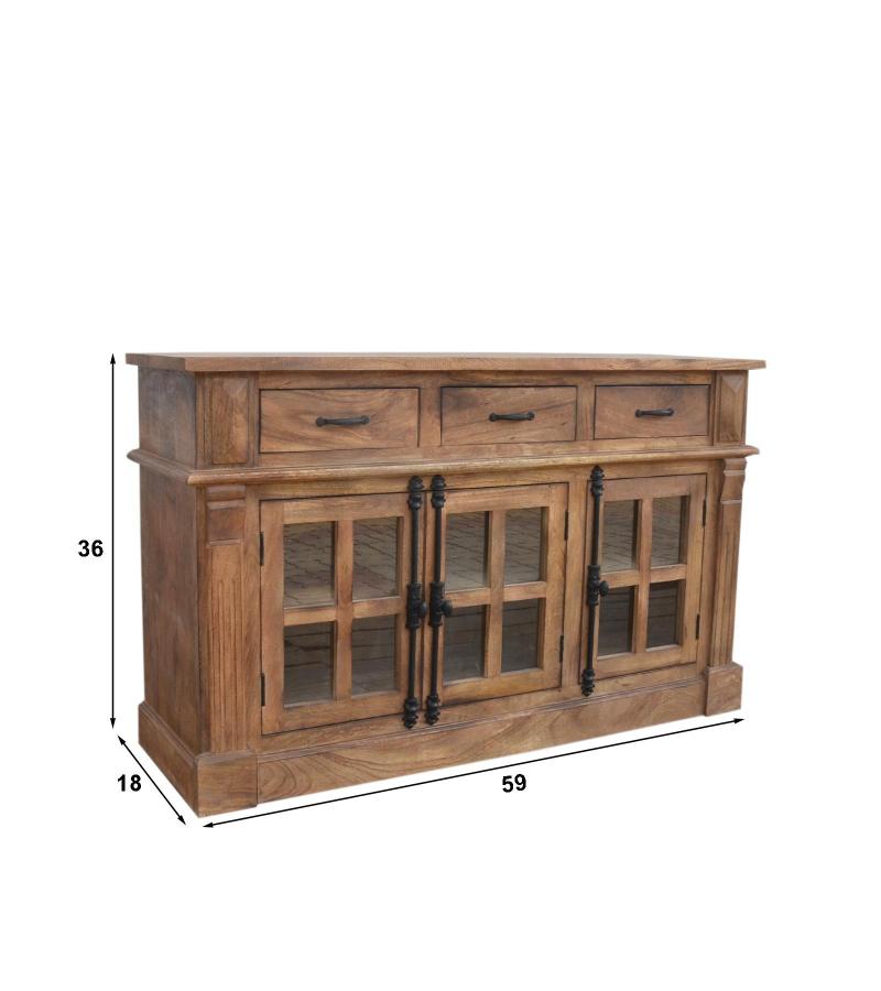 WOODEN SIDEBOARD