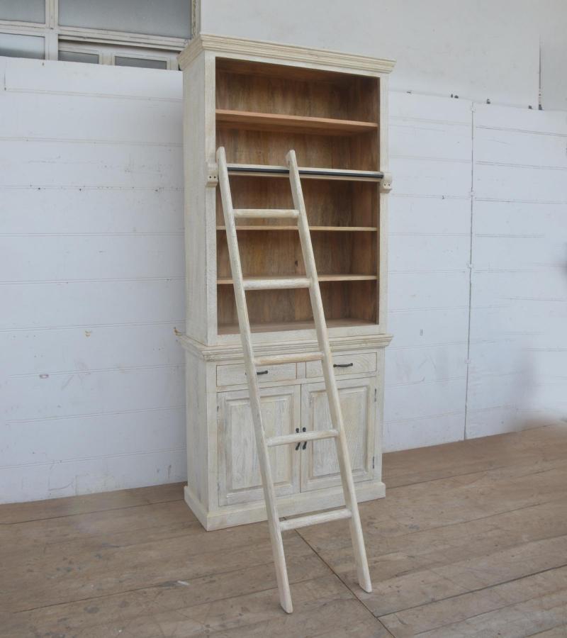 Wooden Book Case Almirah with Ladder