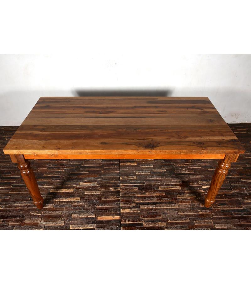 RECLAIMED SOLID TEAK WOOD DINING TABLE.