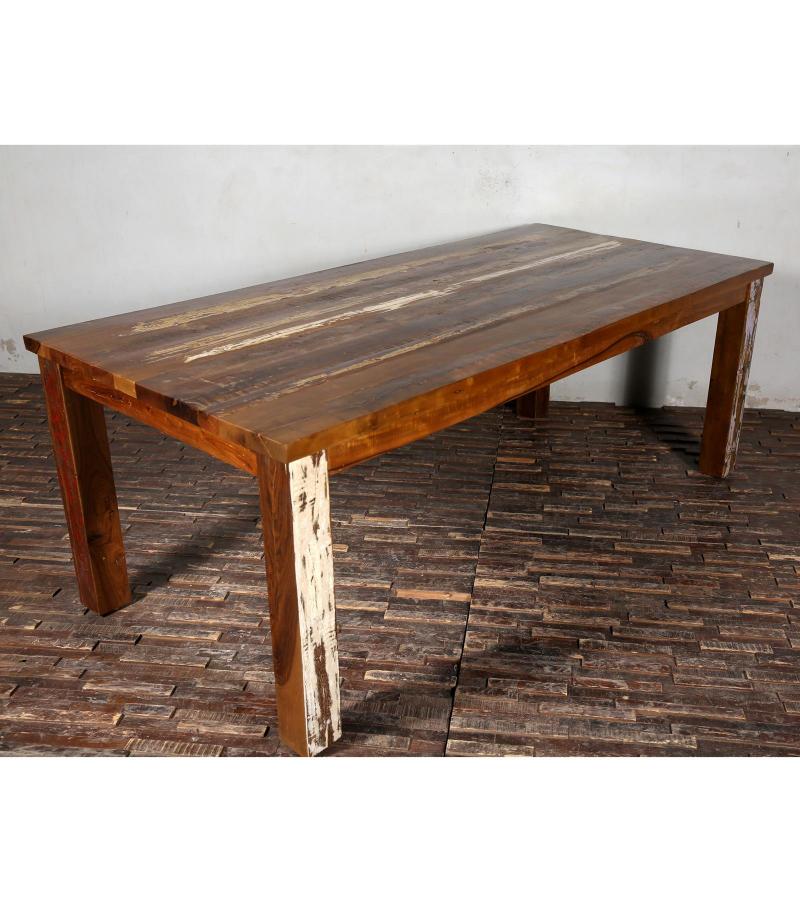RECLAIMED SOLID TEAK WOOD DINING TABLE