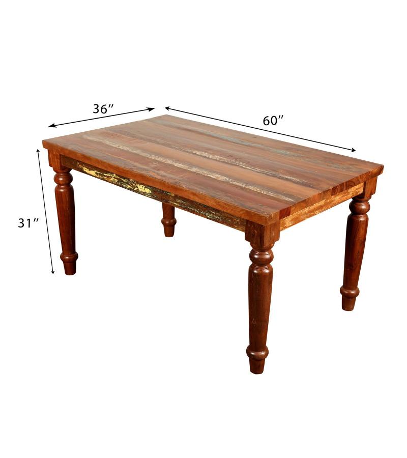 RECLAIMED SOLID TEAK WOOD DINING TABLE