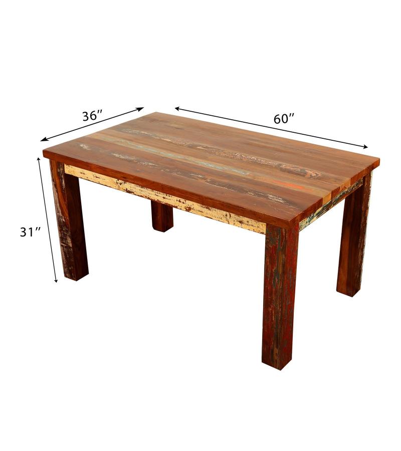 SOLID RECLAIMED TEAK WOOD DINING TABLE