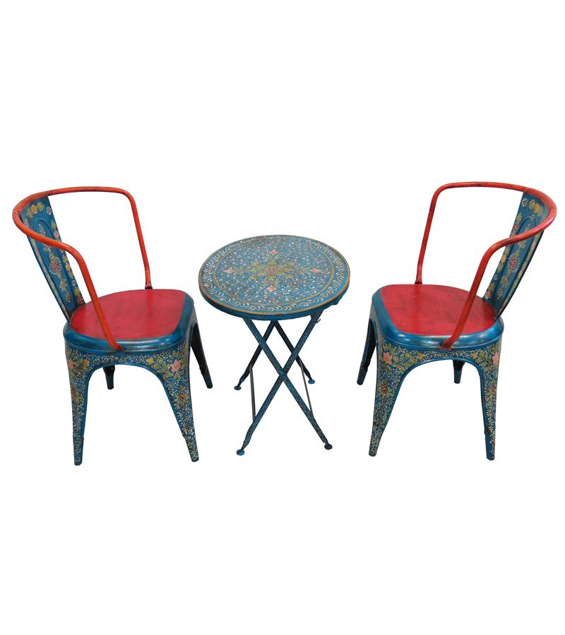 Solid Iron Table & Chair Set