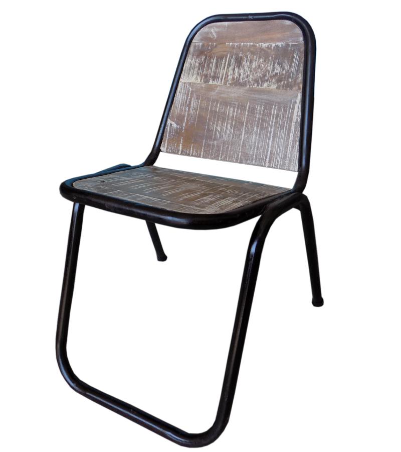 Wooden Iron Chair