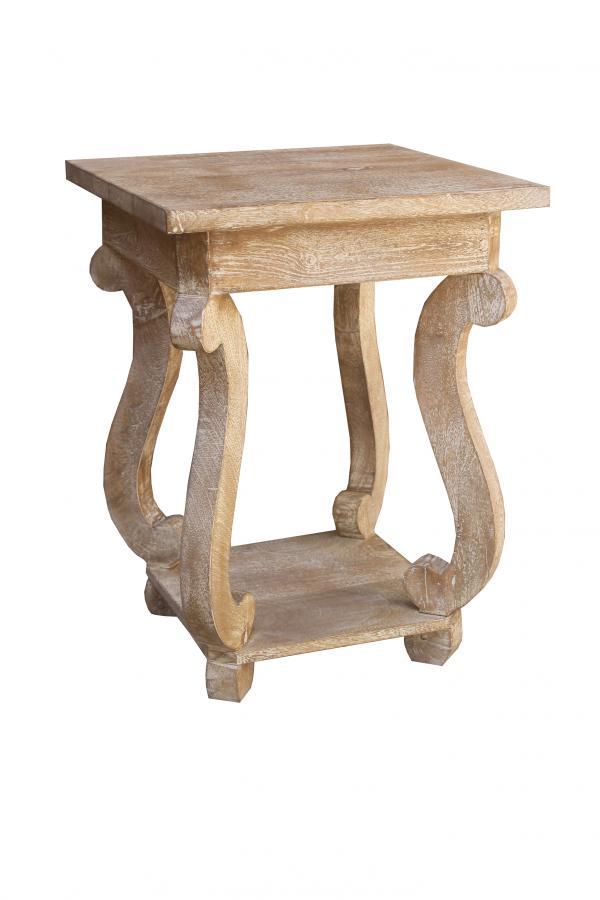 SOLID WOOD SIDE TABLE END TABLE