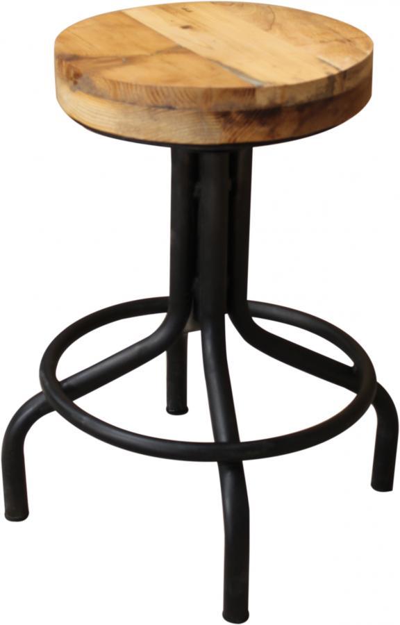 IRON WOODEN STOOL
