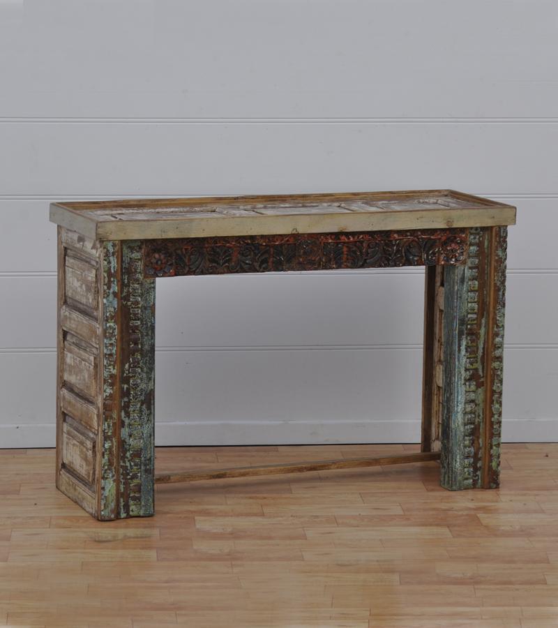 SOLID RECLAIMED TEAK WOOD CONSOLE TABLE