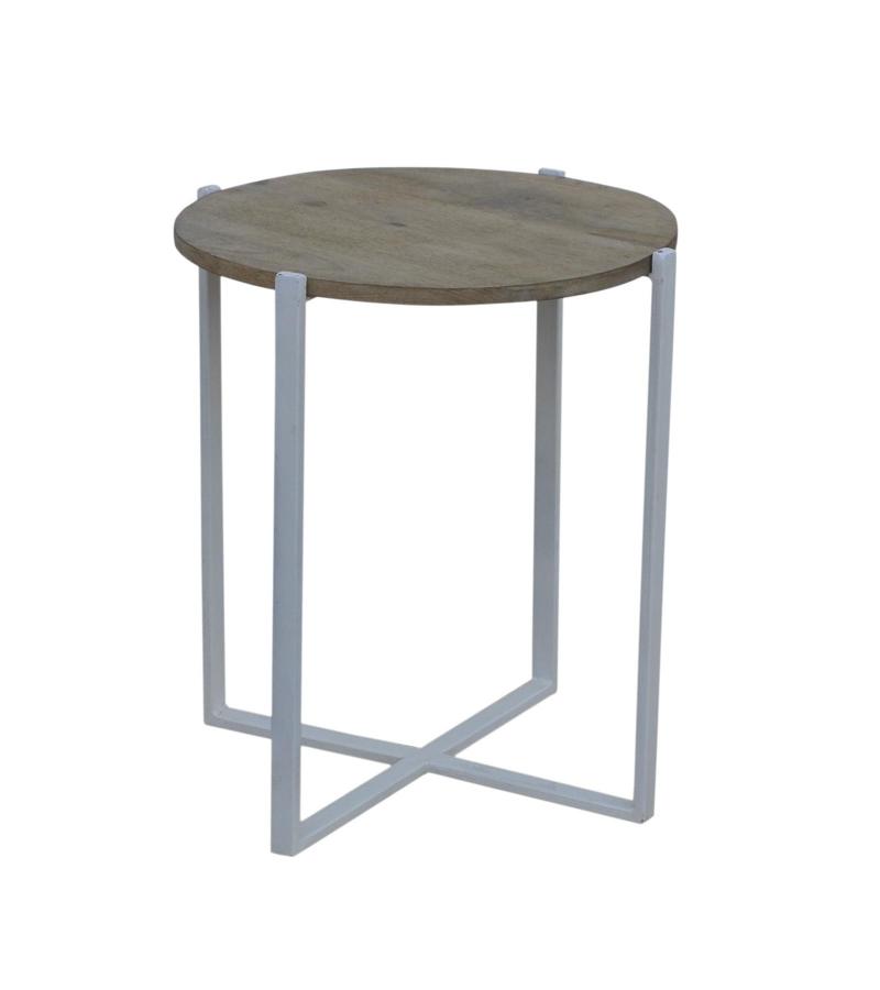 WOOD & IRON SIDE TABLE