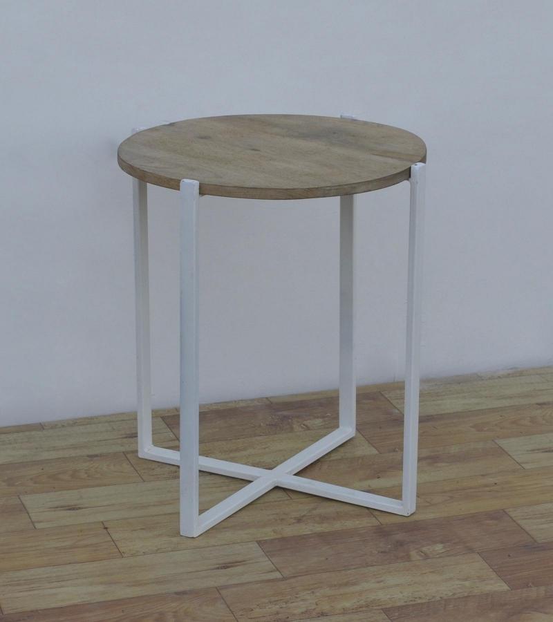 WOOD & IRON SIDE TABLE