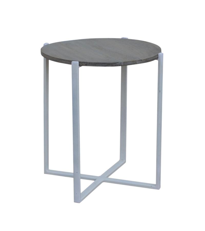 WOOD & IRON SIDE TABLE