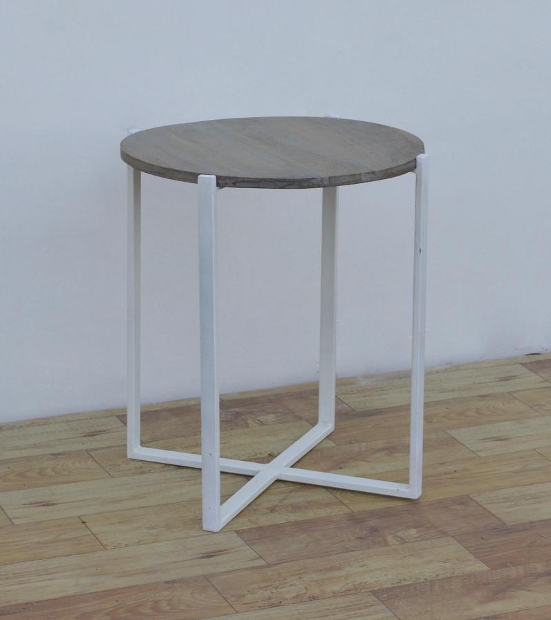 WOOD & IRON SIDE TABLE