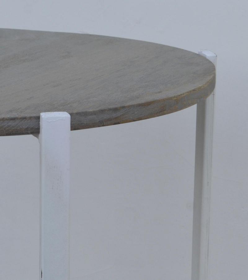 WOOD & IRON SIDE TABLE