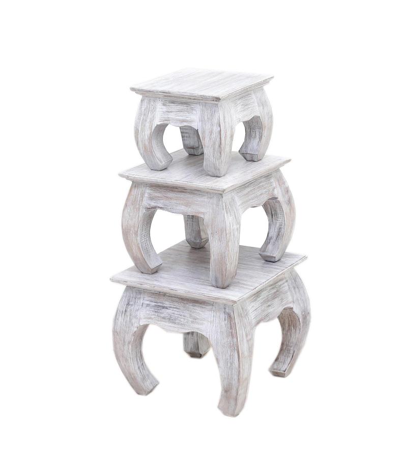 WOODEN BAJOT SET OF 3