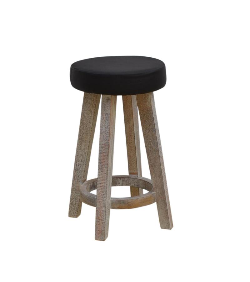 Leather Stool 