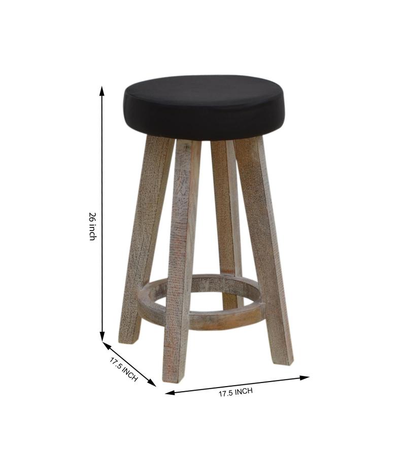 Leather Stool 