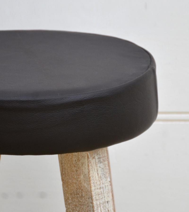 Leather Stool 