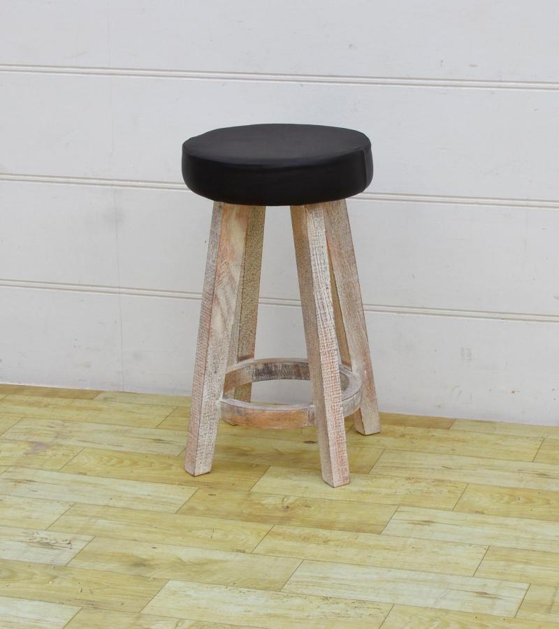 Leather Stool 