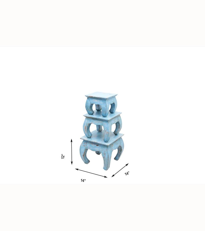 WOODEN BAJOT SET OF 3