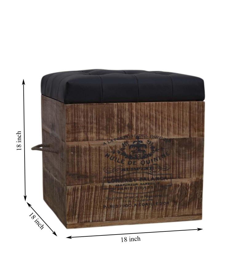 BOX WITH LEATHER SEAT