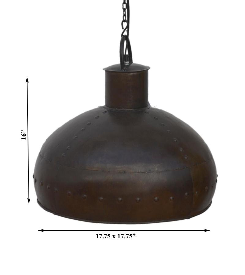 METAL HANGING LIGHT W/ RIVETS