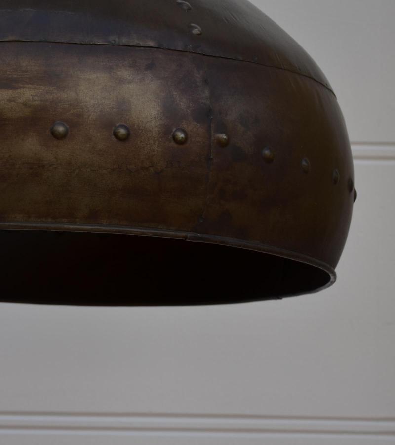 METAL HANGING LIGHT W/ RIVETS