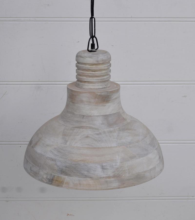 HANDCRAFTED SOLID WOOD PENDANT LIGHT