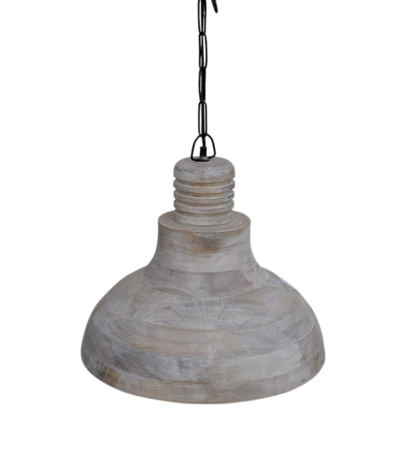 HANDCRAFTED SOLID WOOD PENDANT LIGHT