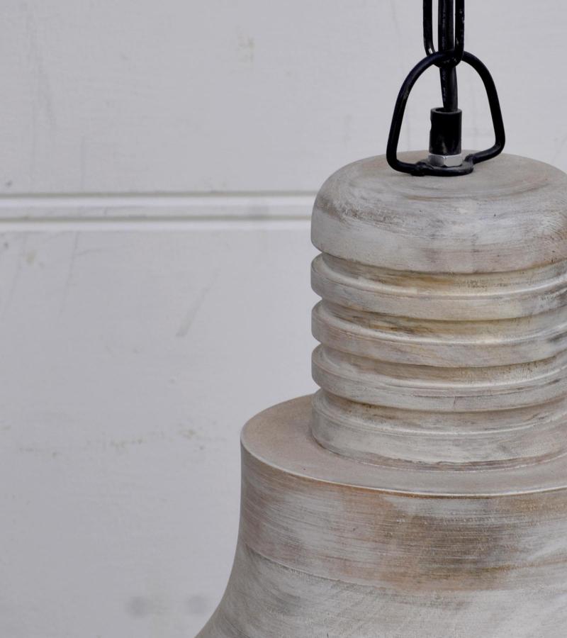 HANDCRAFTED SOLID WOOD PENDANT LIGHT
