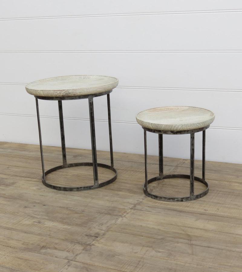 IRON COFFEE TABLE S/2