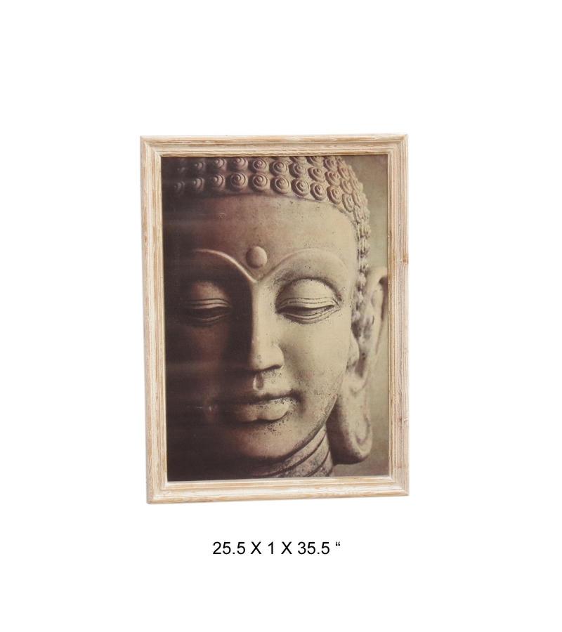 Framed Buddha Wall Panel