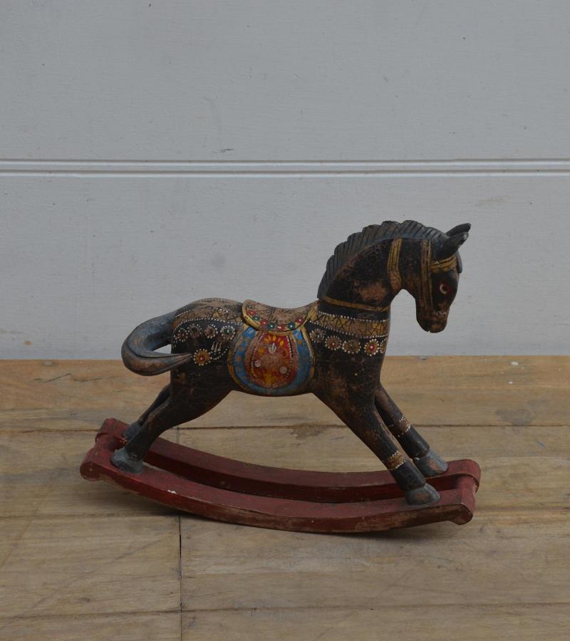 WOODEN ROCKING HORSE