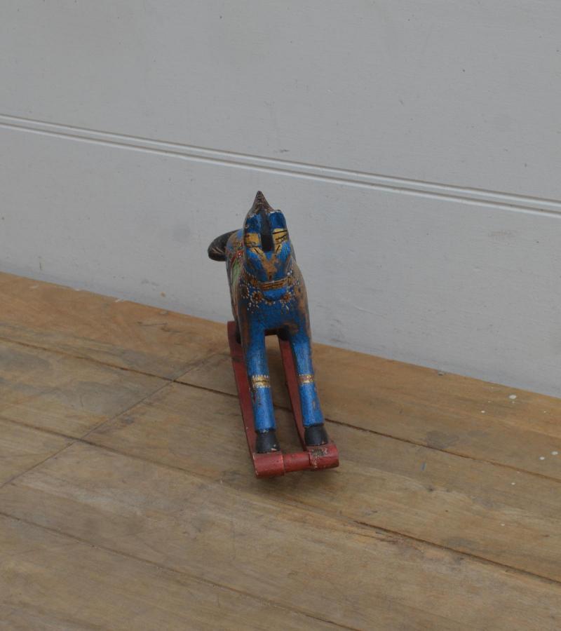 WOODEN ROCKING HORSE