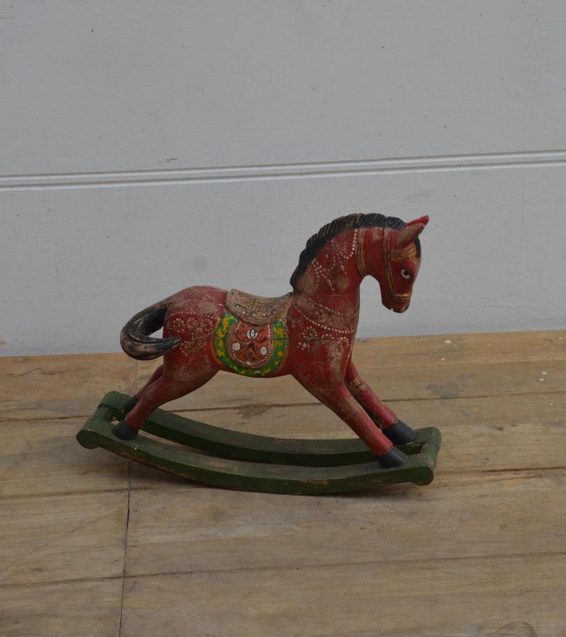 WOODEN ROCKING HORSE