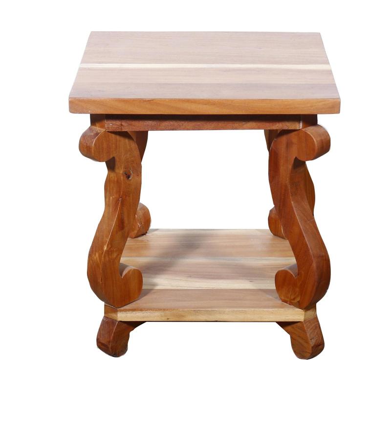 SOLID RECLAIMED TEAK WOOD SIDE TABLE END TABLE
