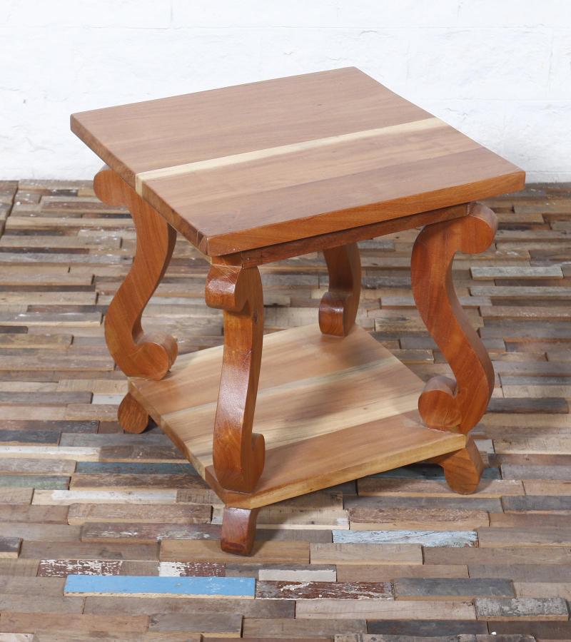 SOLID RECLAIMED TEAK WOOD SIDE TABLE END TABLE