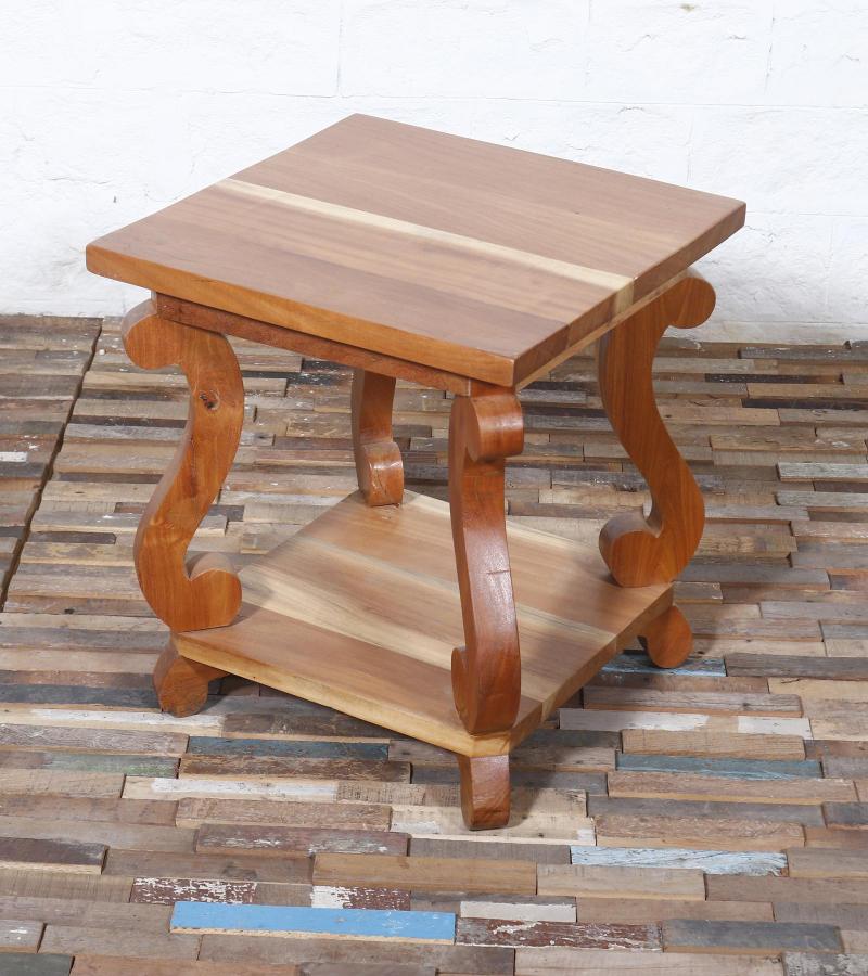 SOLID RECLAIMED TEAK WOOD SIDE TABLE END TABLE