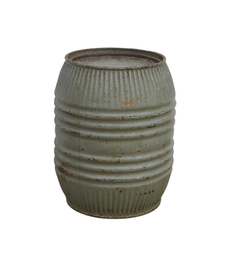 IRON CYLINDER WITH REMOVEABLE LID