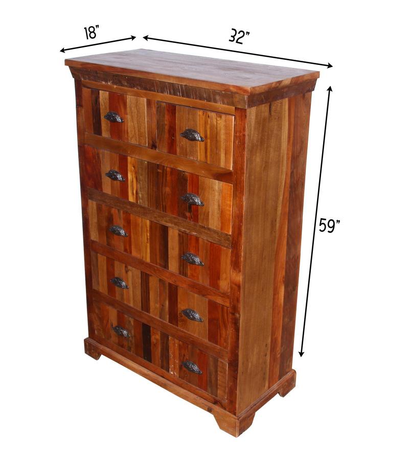 SOLID RECLAIMED WOODEN DRESSER / BUREAU