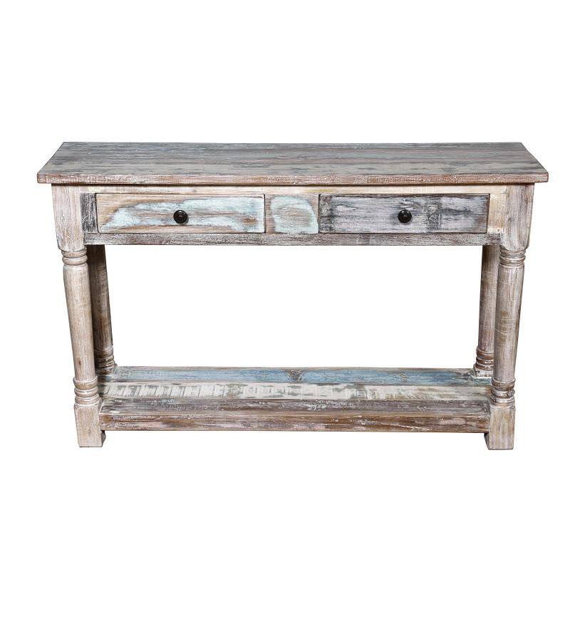 SOLID RECLAIMED TEAK WOOD CONSOLE TABLE