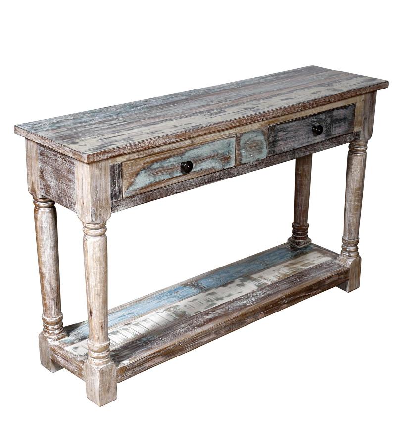 SOLID RECLAIMED TEAK WOOD CONSOLE TABLE