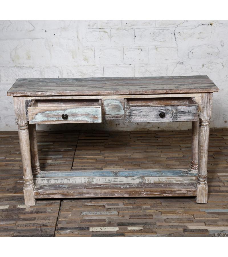 SOLID RECLAIMED TEAK WOOD CONSOLE TABLE