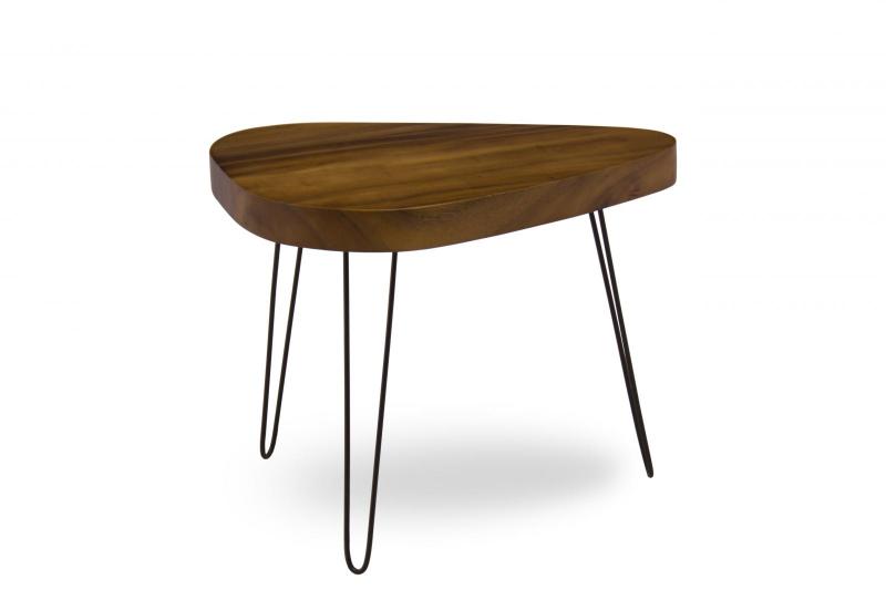 SOLID WOOD Elliptic end table