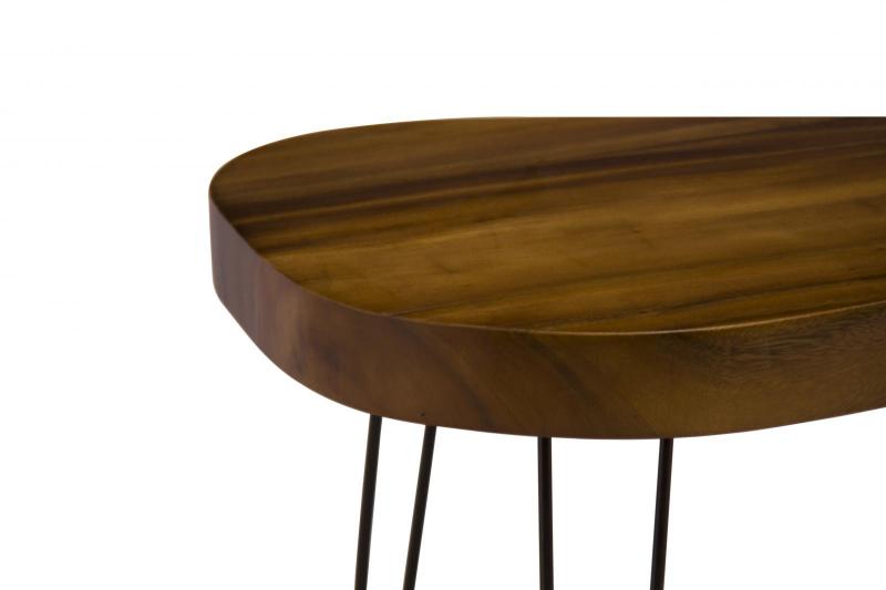 SOLID WOOD Elliptic end table