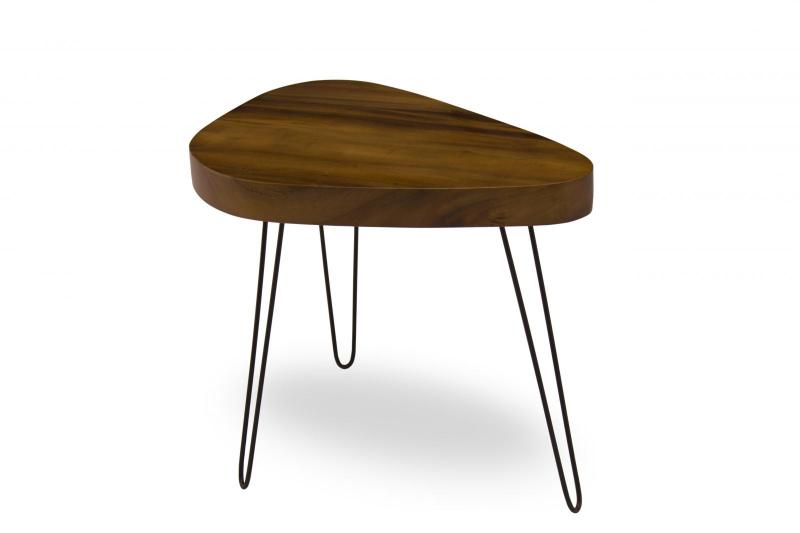 SOLID WOOD Elliptic end table