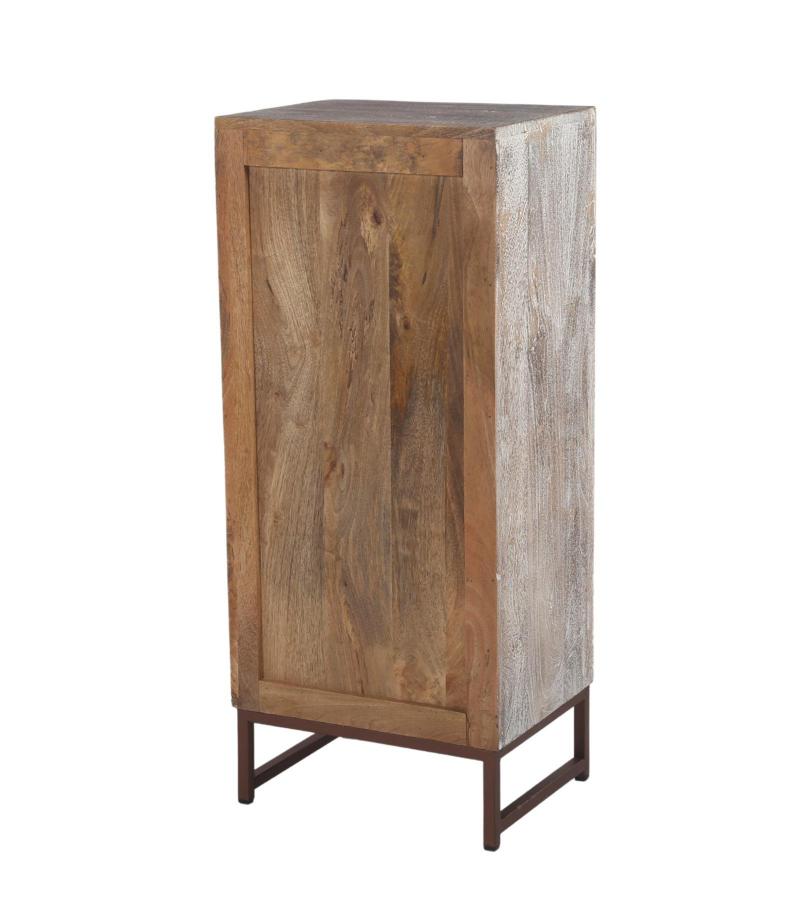 HAND CARVED SOLID WOOD & IRON CHEST