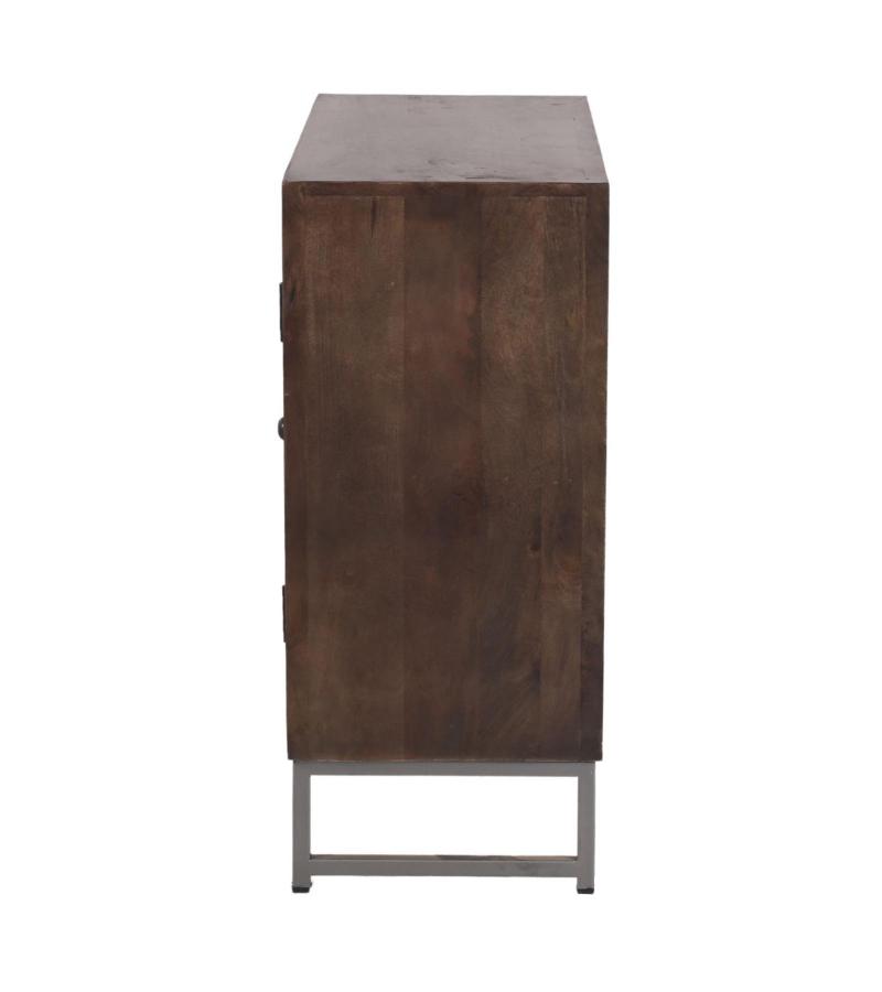 HAND CARVED SOLID WOOD CABINET